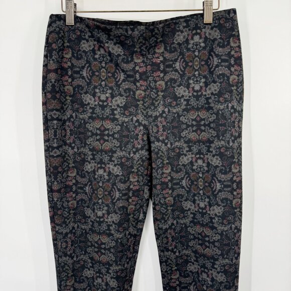 Chicos 0.5 Floral Galore Ponte Slim Pant Pattern Black Size 6 Regular new $64 - Picture 7 of 12